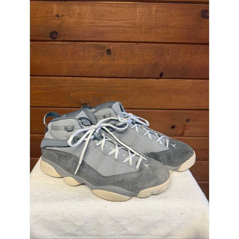 Nike Air Jordan 6 Rings basketball shoes in a "Cool Grey" Sz 11.5 322992-014